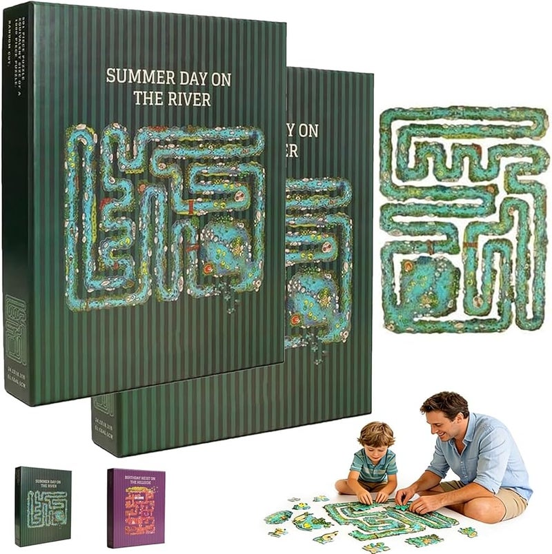 Green All Edge Jigsaw Puzzle 501 Pieces Every Piece Is A Challenge Fun Game For Adults And Families - Image 1